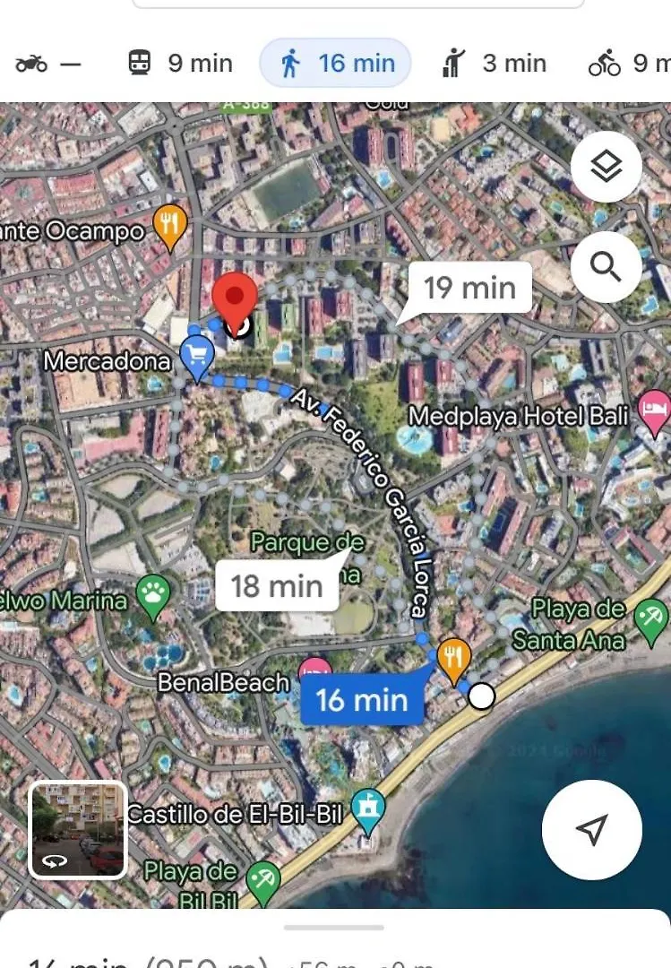شقة Vista A La Playa, Cerca Del Centro Con Piscina بينالماذينا